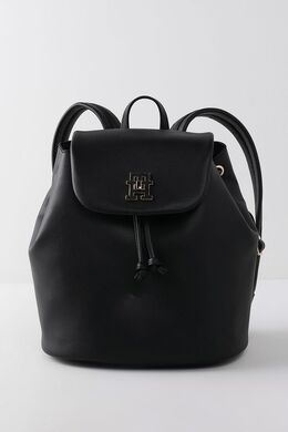 Tommy Hilfiger: Чёрный рюкзак  TH