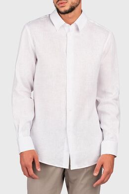 Trussardi: Льняная рубашка 