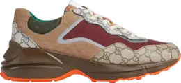 Кроссовки Gucci Rhyton Beige Brick Red, бежевый 619891 99wg0 6060 | beige brick red