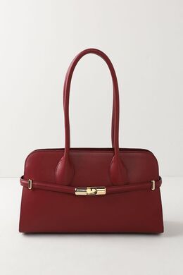 Furla: Бордовая сумка 