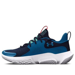 Кроссовки flow futr x 3 'let's 3' Under Armour, синий 3026835-400 | midnight navy/cosmic blue/neo turquoise