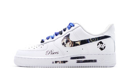 Мужские кроссовки для скейтбординга Nike Air Force 1, White/Blue cw2288-111(team140-双鱼座) | white/blue