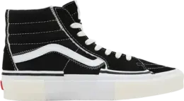 Vans Кроссовки Sk8-Hi Reconstruct 'Black White', черный vn0005uk6bt | black