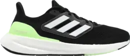 Adidas Кроссовки PureBoost 23 Wide 'Black Green Spark', черный if9657 | black