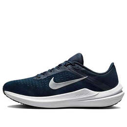 Кроссовки air zoom winflo 10 'college navy metallic silver' Nike, синий dv4022-400 | navy/sliver