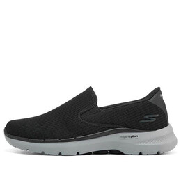 Кроссовки go walk 6 anaglyph 'black grey' Skechers, черный 216201-bkgy | black/grey