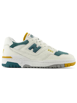 Кроссовки 550 New Balance, белый bb550vra | bianco/petrolio/senape
