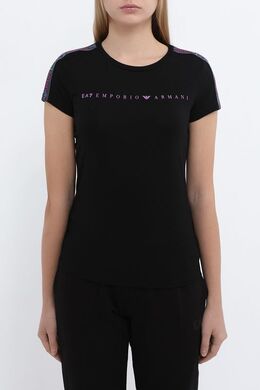 Ea7: Чёрная футболка 