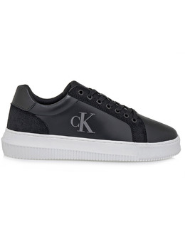 Кроссовки in pelle authentic Calvin Klein, черный ym0ym011230gm | nero/bianco