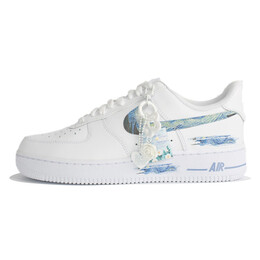 Кроссовки Nike Air Force 1 Skateboard Shoes Men Low-Top White, белый cw2288-111 (team352-男款梵高星空) | white