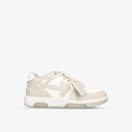 Кожаные низкие кеды out of office с вышитым логотипом Off-White, бежевый r04283506 | beige comb