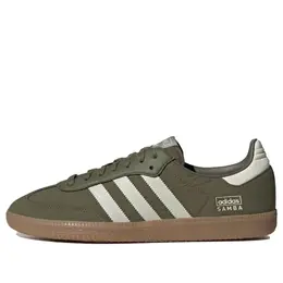Кроссовки самба ог Adidas, зеленый ie3440 | focus olive/wonder white/gum