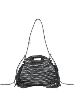 Maje studded fringed shoulder bag 30288756