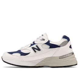 Кроссовки 992 сделано в сша New Balance, белый m992ec | white/navy blue