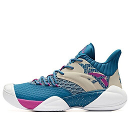 Кроссовки баскетбольная серия кроссовки средние Anta, синий 11931605-14 | blue/white/purple/beige