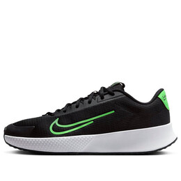 Кроссовки court vapor lite 2 hc Nike, черный dv2018-004 | black/white/poison green