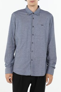 BOSS: Хлопковая рубашка 