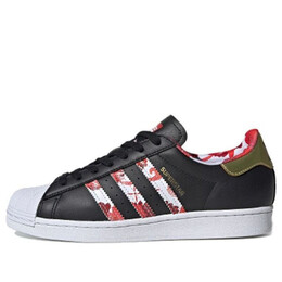 Кроссовки суперзвезда Adidas, черный fw5271 | core black/gold metallic/cloud white