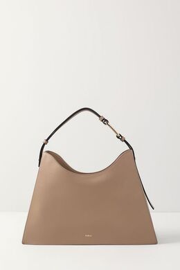 Furla: Бежевая сумка 