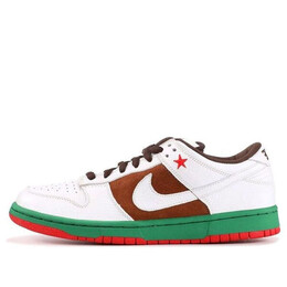 Кроссовки sb dunk low pro Nike, белый 304292-211 | white/brown/green