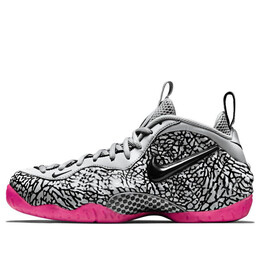Кроссовки air foamposite pro prm Nike, серый 616750-002 | wolf grey/black-hyper pink