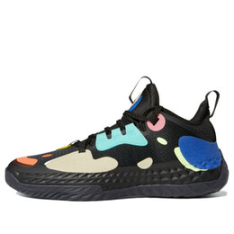 Кроссовки harden vol. 5 futurenatural Adidas, черный fz1070 | black/orange/blue/green