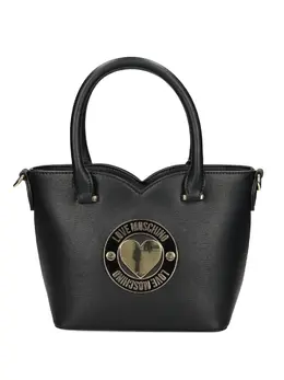Love Moschino heart-plaque tote bag 32451587
