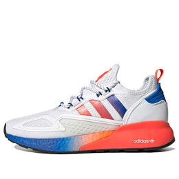 Кроссовки zx 2k boost Adidas, белый fv9996 | white/orange/blue