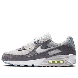 Кроссовки air max 90 Nike, серый ck6467-001 | vast grey/white/barely volt/celestine blue/brt crimson/black