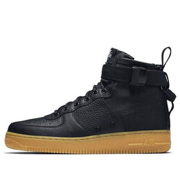 Кроссовки sf air force 1 mid Nike, черный 917753-003 | black/gum light brown
