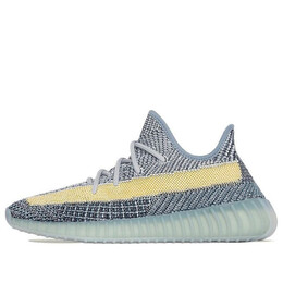 Кроссовки Boost 350 v2 Adidas Yeezy, голубой gy7657 | ash blue/yellow