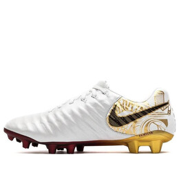 Кроссовки tiempo legend vii se fg firm ground Nike, белый 897796-102 | white/mtlc vivid gold