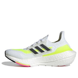 Кроссовки ultraboost 21 j Adidas, белый fz2929 | white/yellow