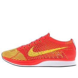 Кроссовки flyknit racer Nike, красный 526628-601 | bright crismon/volt
