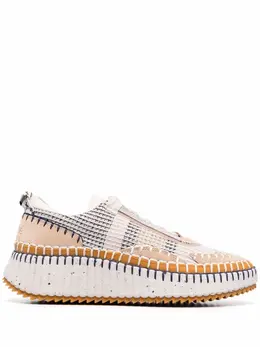 Chloé whipstitch-trim sneakers 17813665