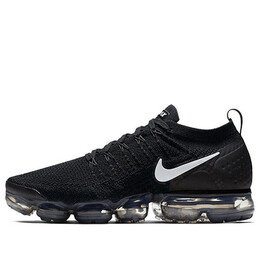 Кроссовки air vapormax flyknit 2 Nike, черный 942842-001 | black/white-dk grey-mtlc silver