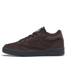 Кроссовки club c mid ii x adsum 'dark brown' Reebok, коричневый if7935 | dark brown/dark brown