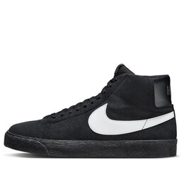 Кроссовки zoom blazer mid sb Nike, белый 864349-007 | black and white