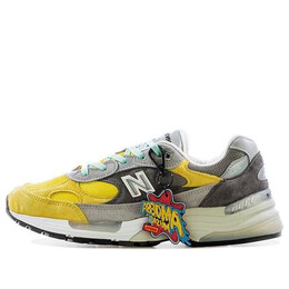 Кроссовки amoeba music x nice kicks x 992 сделано в сша New Balance, серый m992nk1 | grey/yellow