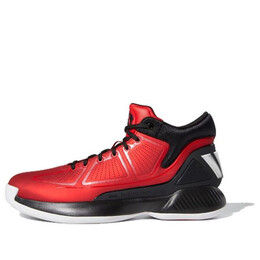 Кроссовки d rose 10 красные Adidas, черный fu9373 | black/red
