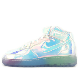 Кроссовки air force 1 mid переливающиеся Nike, синий 779425-991 | blue/purple