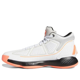 Кроссовки d rose 10 розовые Adidas, белый eh2129 | white/black/pink