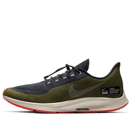 Кроссовки air zoom pegasus 35 shield Nike, зеленый aa1643-300 | olive flak/metallic silver-black-string