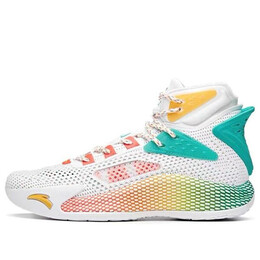 Кроссовки клэй томпсон 5 Anta, белый 112031101-2 | white/green/yellow/red