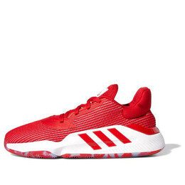 Кроссовки pro bounce 2019 низкие красные Adidas, красный ef9841 | red/white