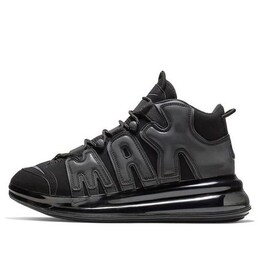 Кроссовки air more uptempo 720 qs Nike, черный bq7668-001 | black/metallic black