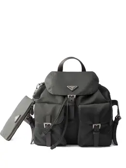 Prada flap-closure front-pockets backpack 32320392