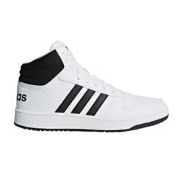 Кроссовки Adidas Hoops 2.0 Mid 'White Black', белый bb7208 | white