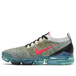 Кроссовки air vapormax flyknit 3 Nike, белый aj6900-104 | white/flash crimson-hyper turq-black