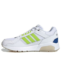 Кроссовки в стиле 90-х Adidas, белый fz1299 | white/green/blue